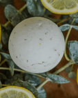EUCALYPTUS LEMON GLOW | Exfoliating, Muscle Relief | Natural Bath Bomb