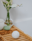 EUCALYPTUS LEMON GLOW | Exfoliating, Muscle Relief | Natural Bath Bomb