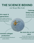 SLEEPY BLUE SOAK | Insomnia, Anxiety-Reducing | Natural & Organic Bath Bomb
