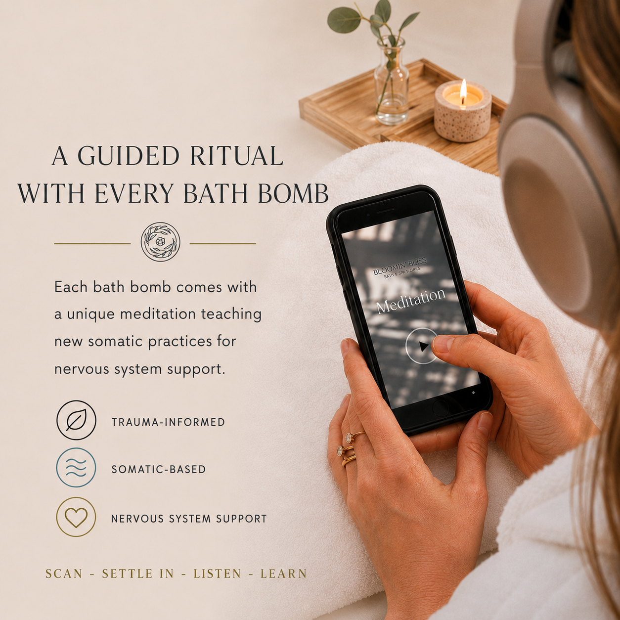 SLEEP | Calm &amp; Restful Sleep | Natural Magnesium Bath Bomb