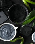 Activated Charcoal & Rose Face Mask | Exfoliating & Mattifying | Oily/Combination Skin | 100% natural 95% organic