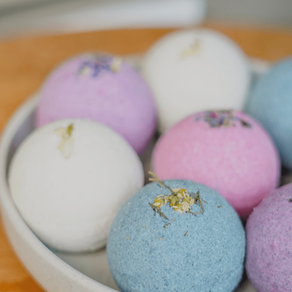 Bundle of natural bath bombs organic