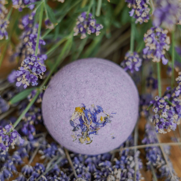 Lavender bath bomb natural organic